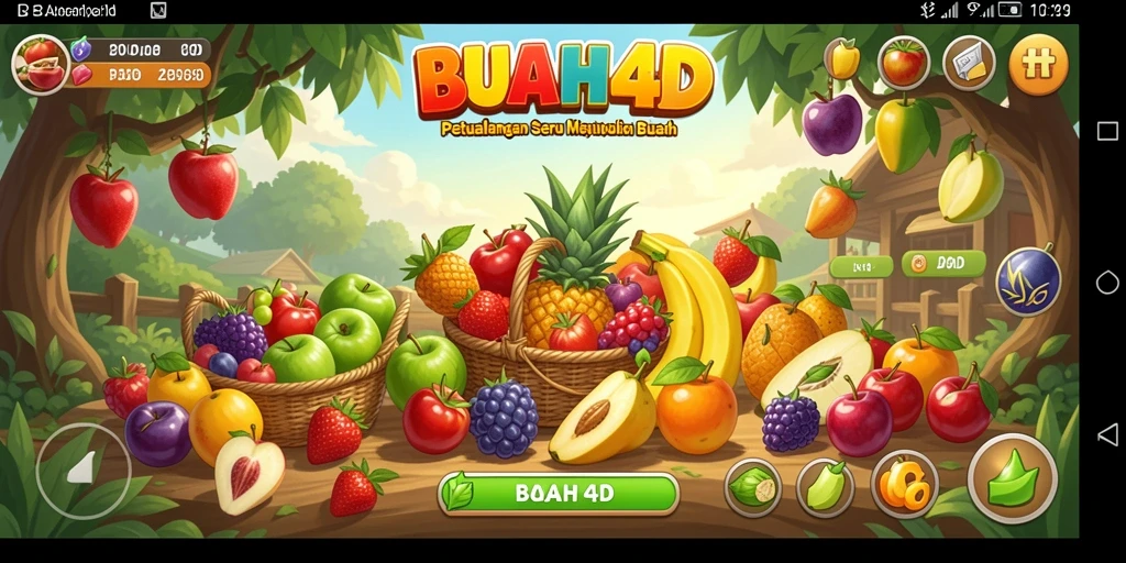 Tampilan gameplay BUAH4D yang seru dan penuh warna.