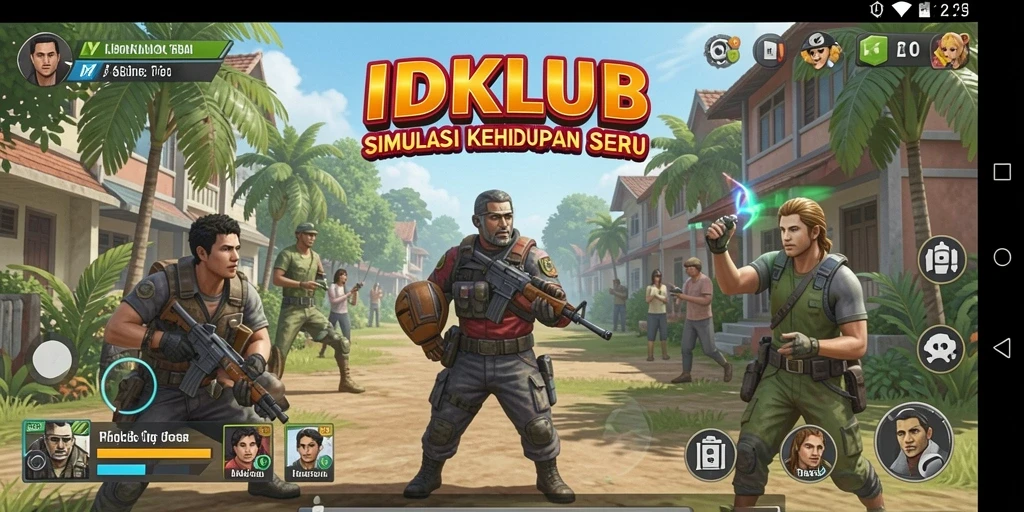 Screenshot IDKLUB menunjukkan gameplay yang menarik dan interaktif.