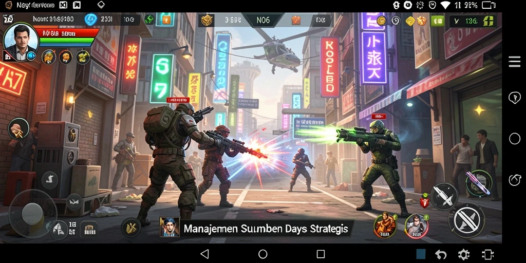 Tampilan gameplay N06 yang menantang dan menarik.