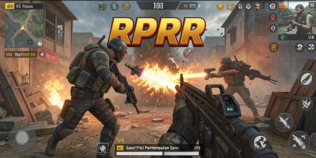 Gameplay RPRR yang penuh aksi dan mendebarkan.