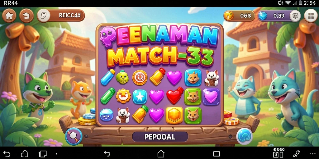 Tampilan menarik dari gameplay seru di RR44 yang penuh tantangan.