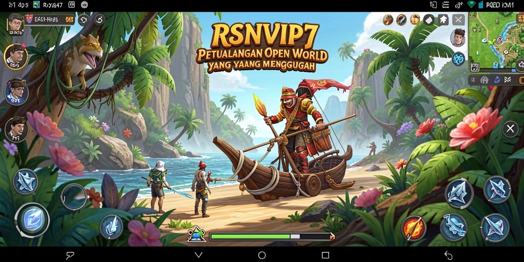 Tampilan gameplay RSNVIP7 yang menampilkan menjelajahi dunia terbuka.